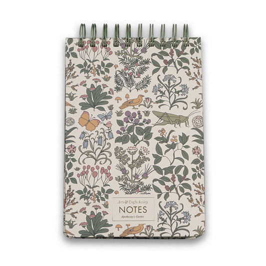 Charles Voysey Apothecary's Garden Oversized Spiral Bound Hardback A5 Notebook