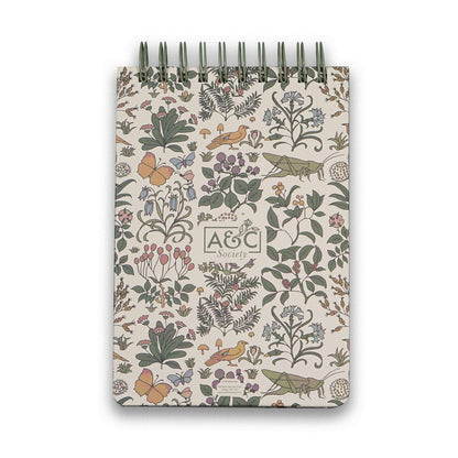 Charles Voysey Apothecary's Garden Oversized Spiral Bound Hardback A5 Notebook