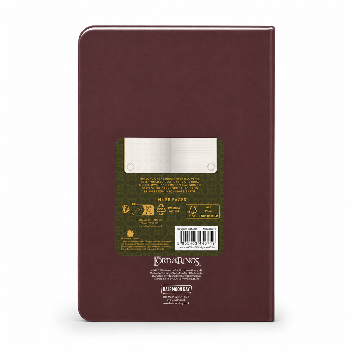 The Lord of the Rings Fellowship A5 Die-Cut Notebook