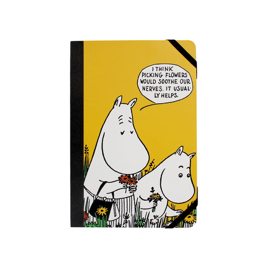 Moomin Picking Flowers A5 Softcover Notebook