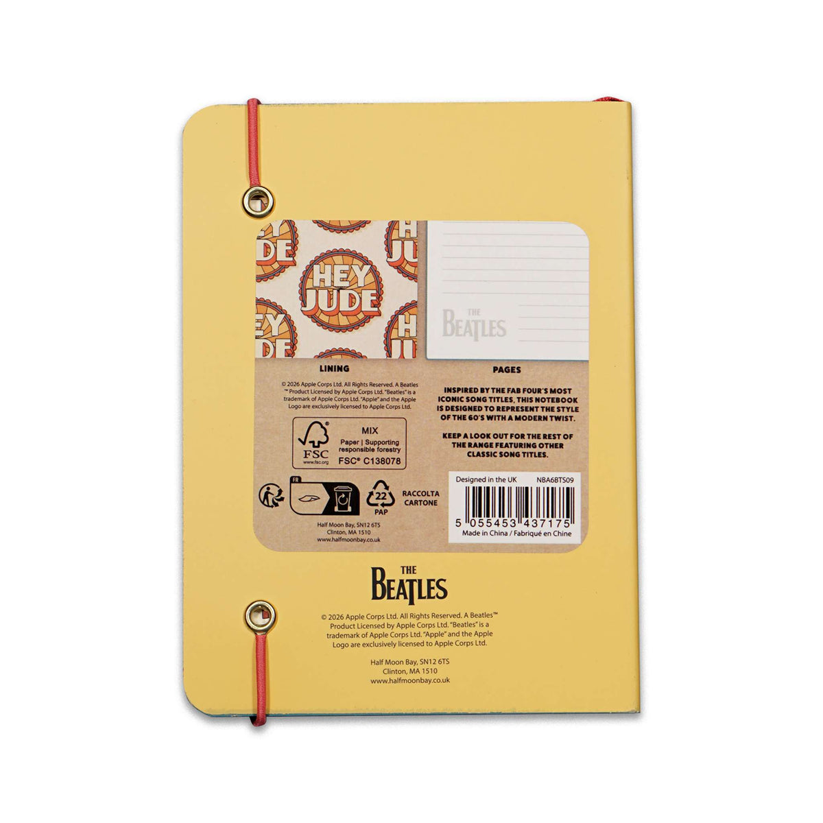 The Beatles Hey Jude A6 Softcover Notebook
