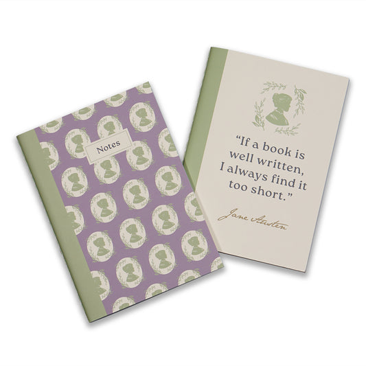 Jane Austen Set of 2 A6 Notebooks From Pulteney Press