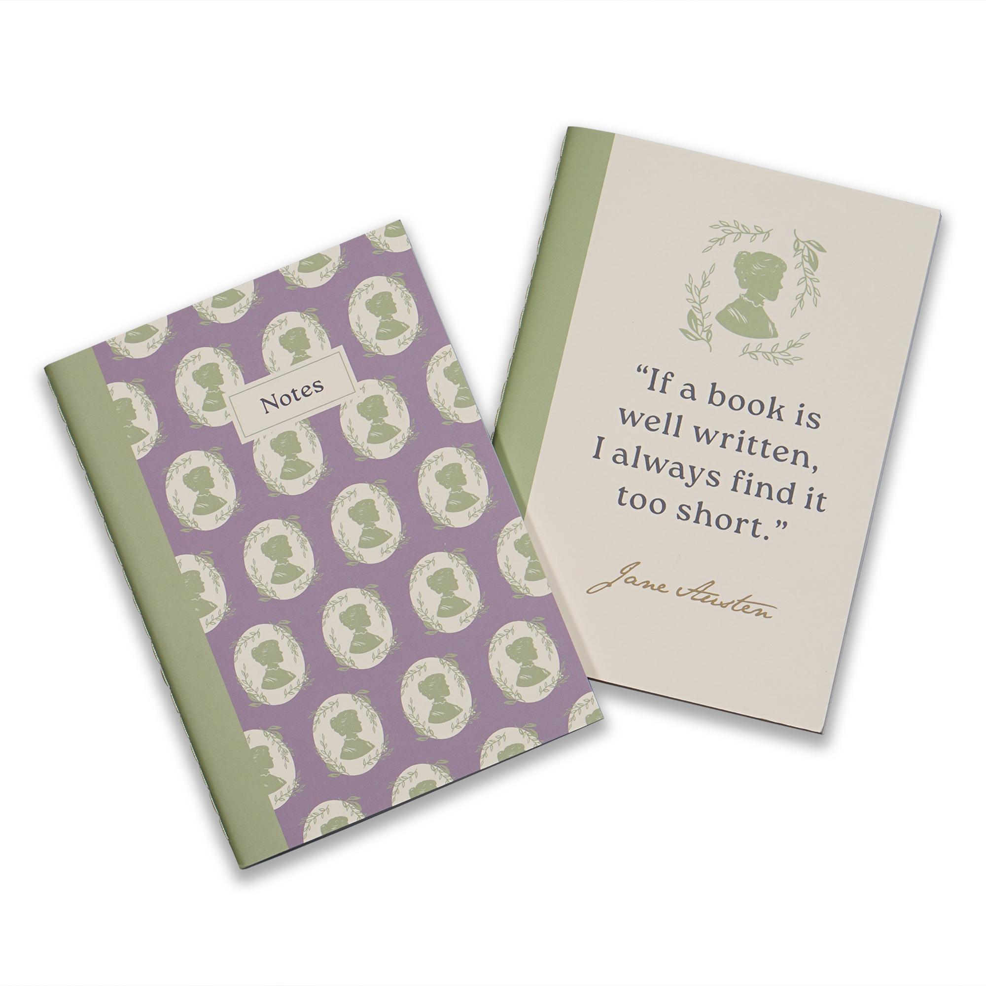 Set of 2 A6 Notebooks - Jane Austen
