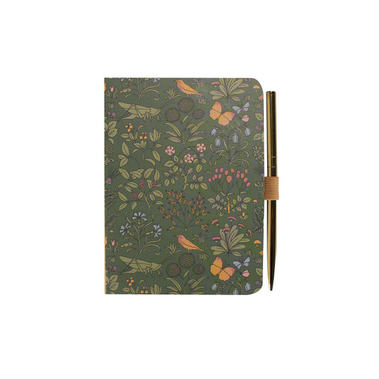 Voysey Apothecary's Garden A6 Notebook & Pen