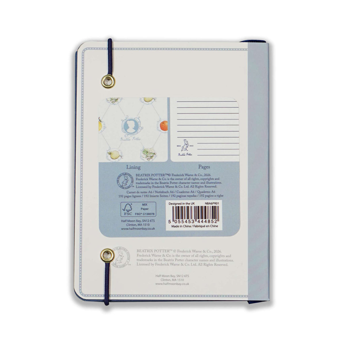 Peter Rabbit Beatrix Potter A6 Softcover Notebook