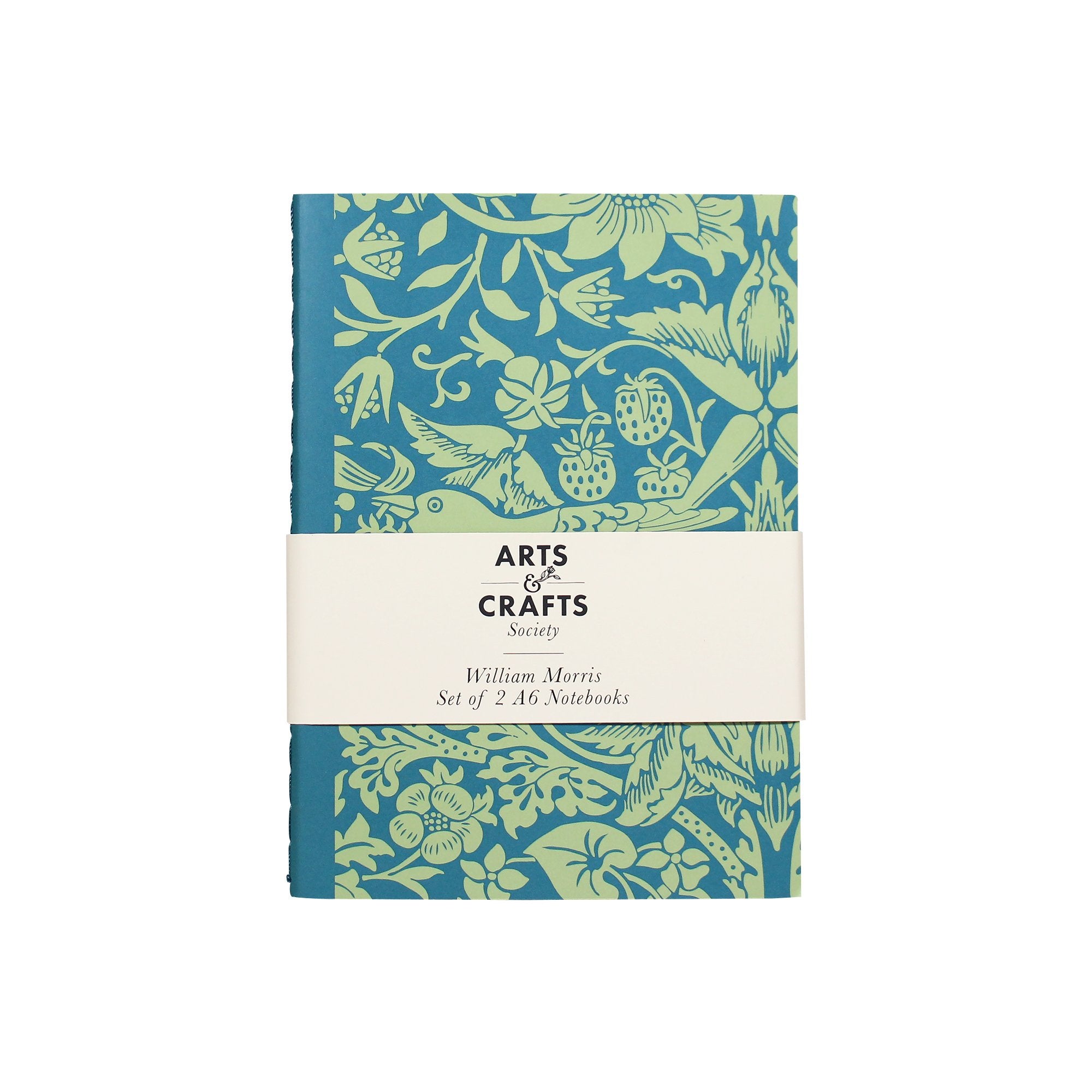 A6 Notebooks Set of 2 - William Morris (Sage)