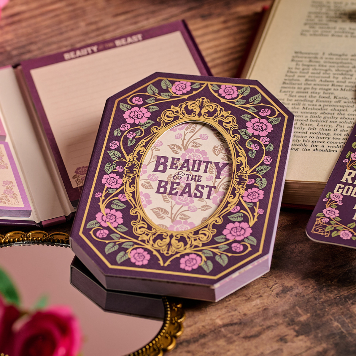 Beauty and the Beast A6 Mirror Die-Cut Notebook
