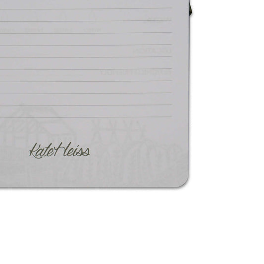 Kate Heiss Woodland Green A5 Gardener's Journal