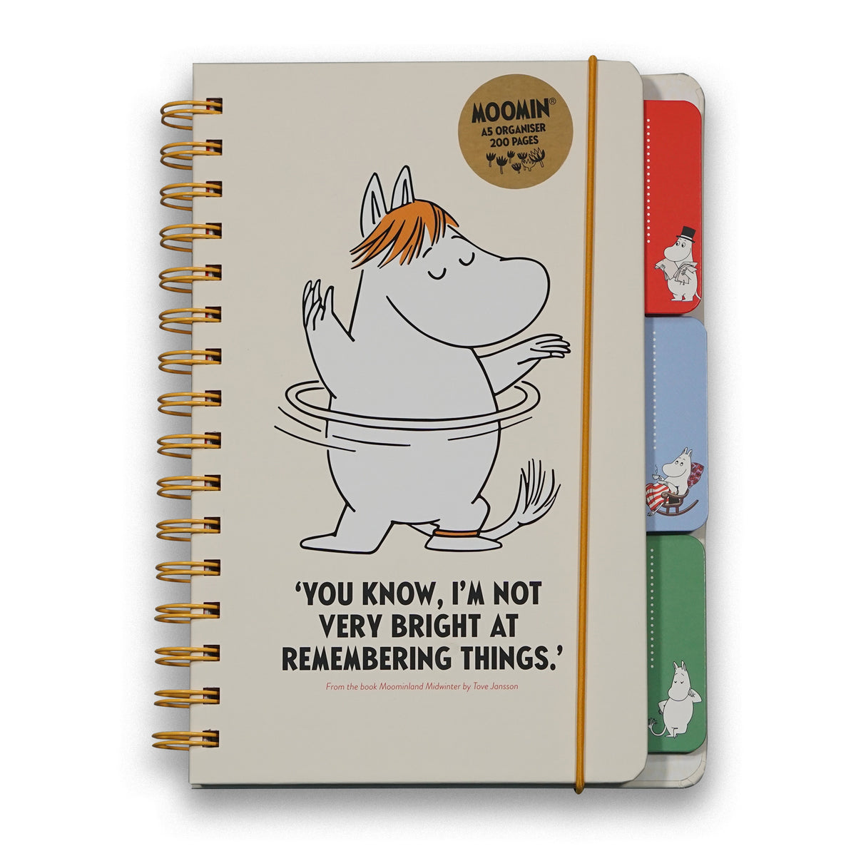 Moomin In a Spin A5 Get Organised Spiral Notebook