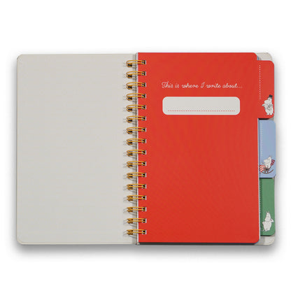 Moomin In a Spin A5 Get Organised Spiral Notebook
