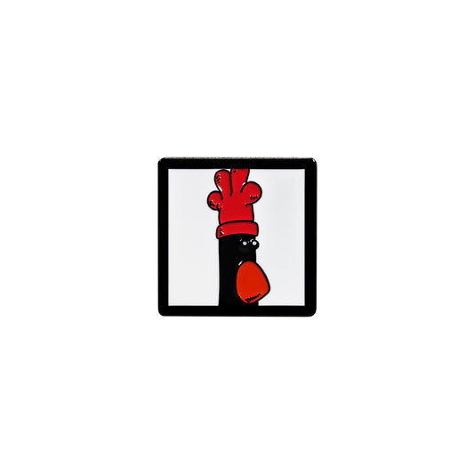 Pin Badge - Wallace & Gromit (Feathers) Square