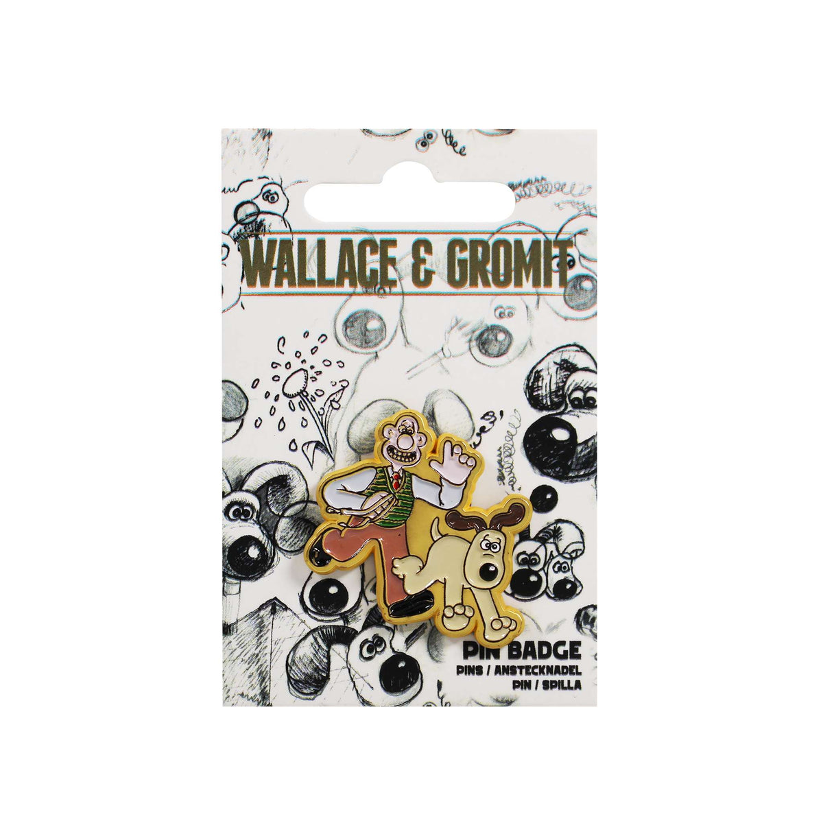 Wallace & Gromit Pin Badge