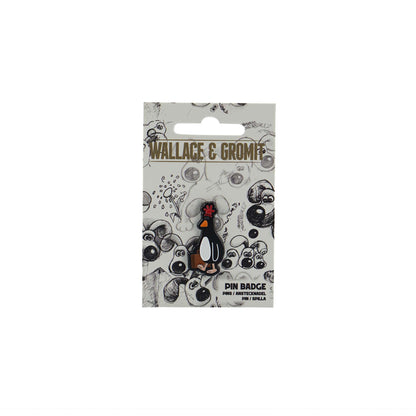 Wallace & Gromit Feathers McGraw Metal Pin Badge