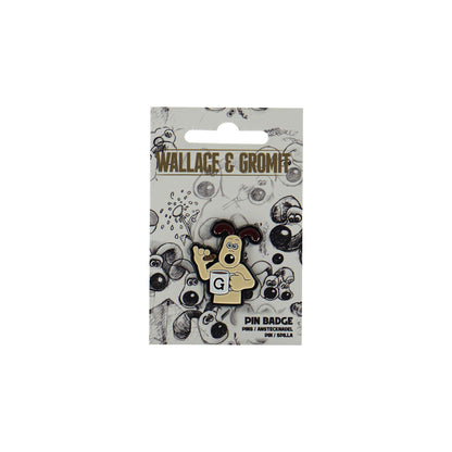 Wallace & Gromit Pin Badge – Gromit