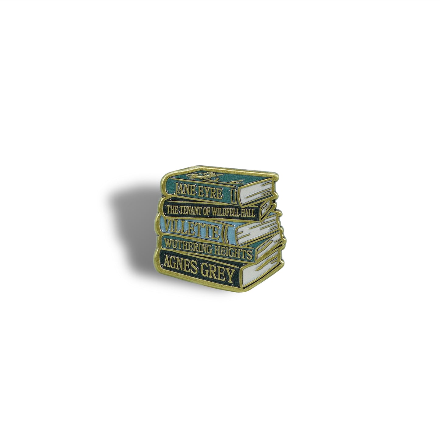 Pin Badge - Bronte Sisters (Book Stack)