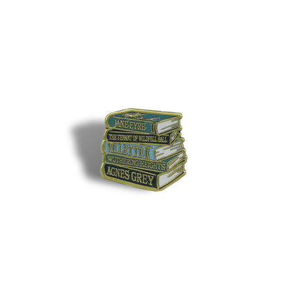 Pin Badge - Bronte Sisters (Book Stack)