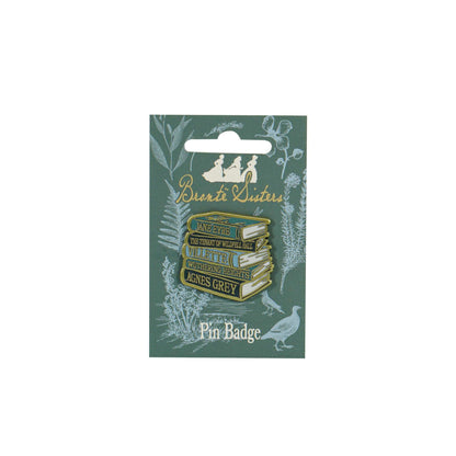 Pin Badge - Bronte Sisters (Book Stack)