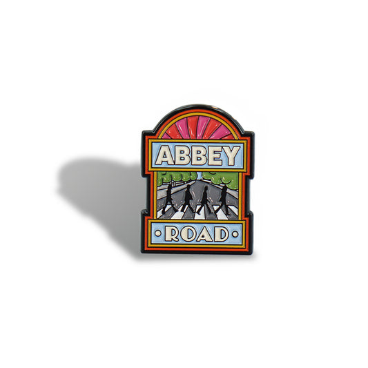 The Beatles Abbey Road Sign Enamel Pin Badge