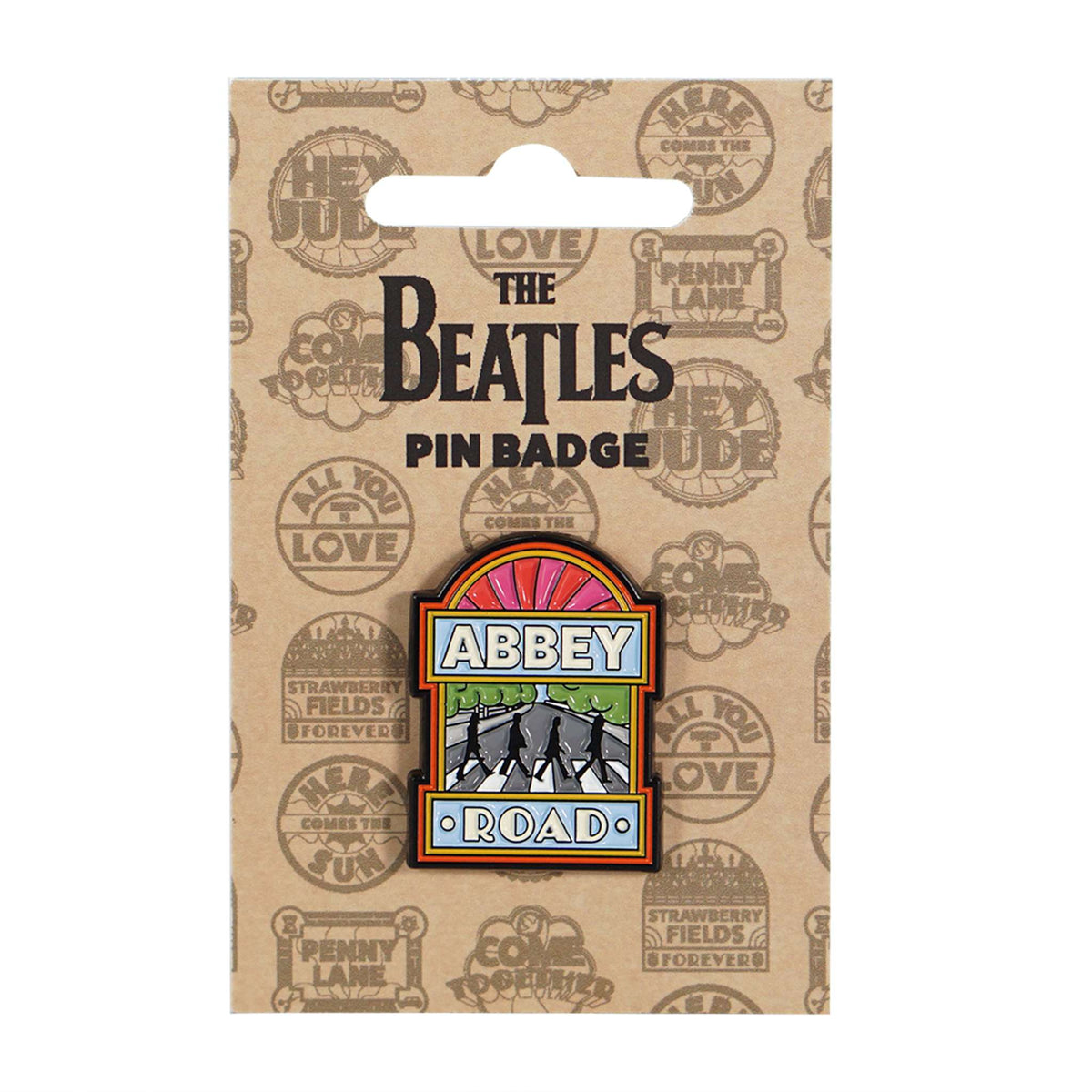 The Beatles Abbey Road Sign Metal & Enamel Pin Badge