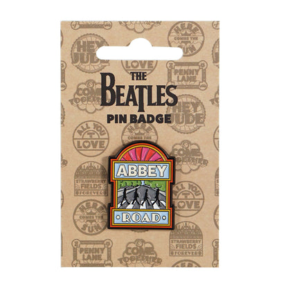 The Beatles Abbey Road Sign Metal & Enamel Pin Badge