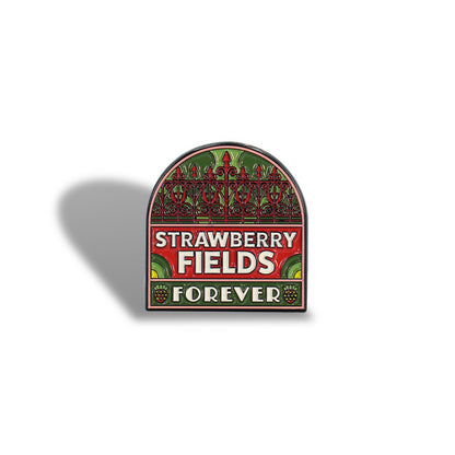 The Beatles Strawberry Fields Sign Metal & Enamel Pin Badge