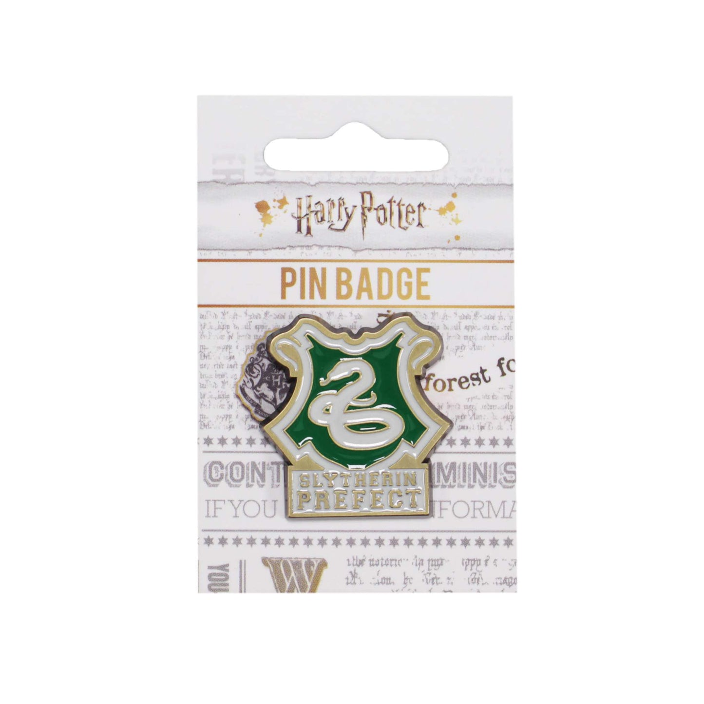 Harry Potter Slytherin Prefect Pin Badge