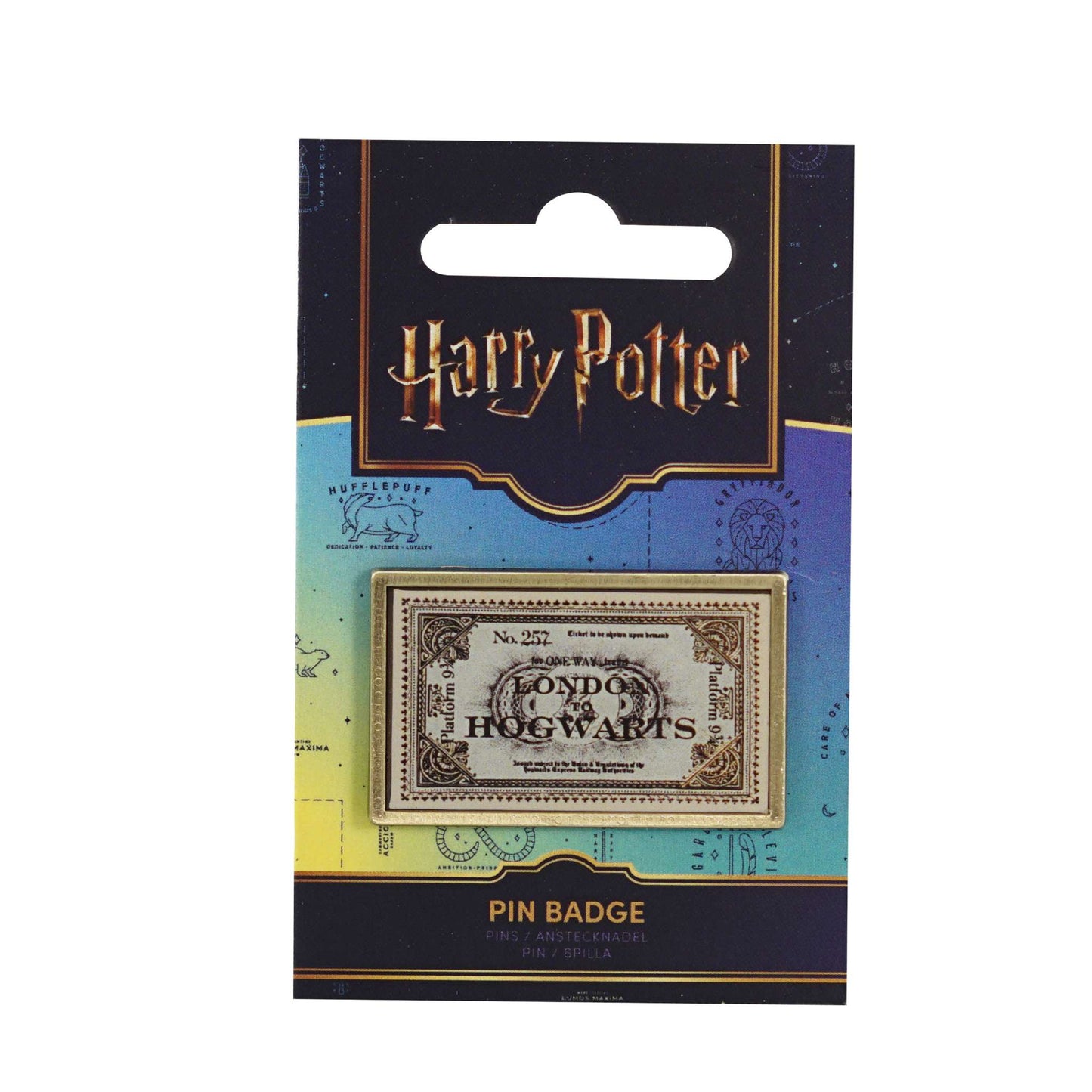 Harry Potter 'London to Hogwarts Ticket' Pin Badge