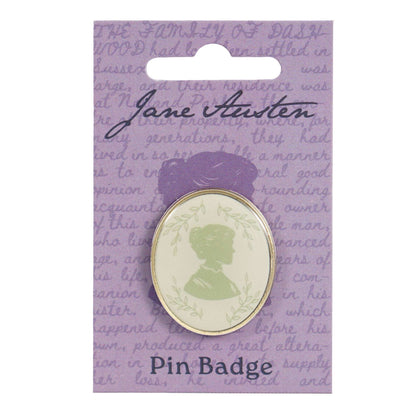Jane Austen Silhouette Pin Badge