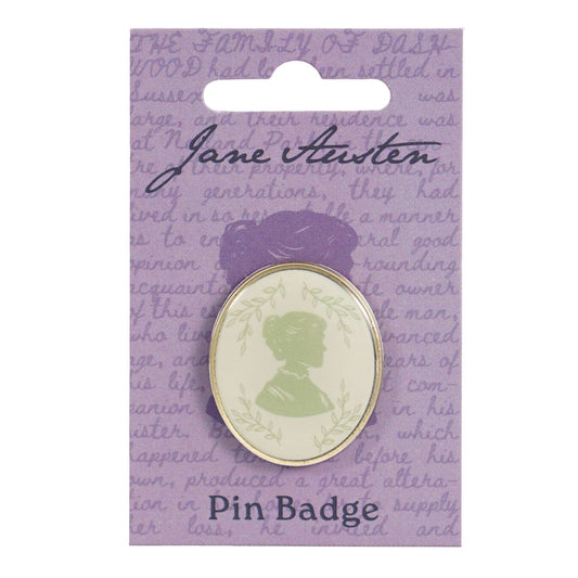 Jane Austen Silhouette Pin Badge