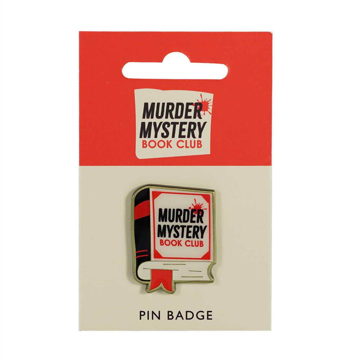 Murder Mystery Book Club Metal & Enamel Pin Badge
