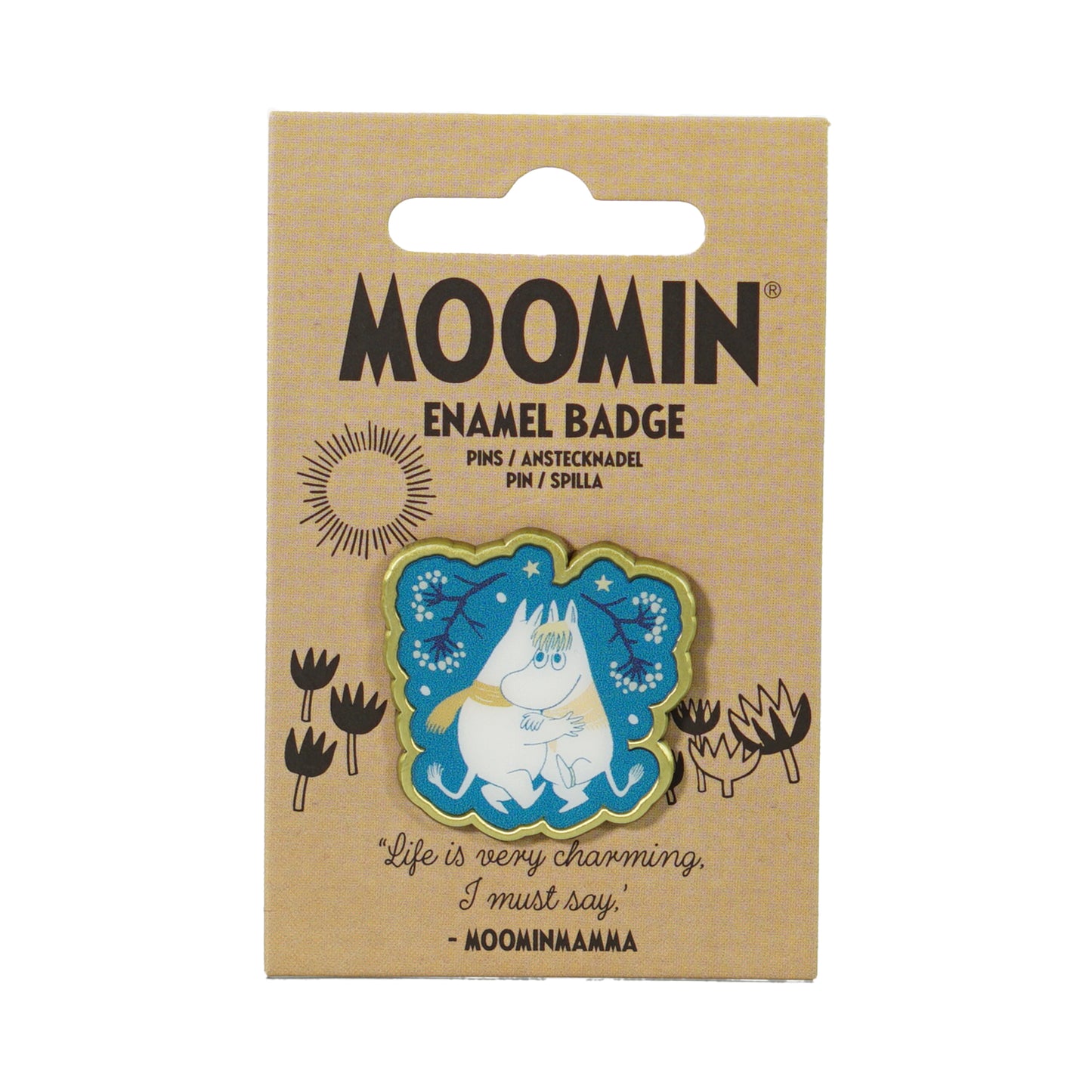 Pin Badge - Moomin (First Snow Hug)
