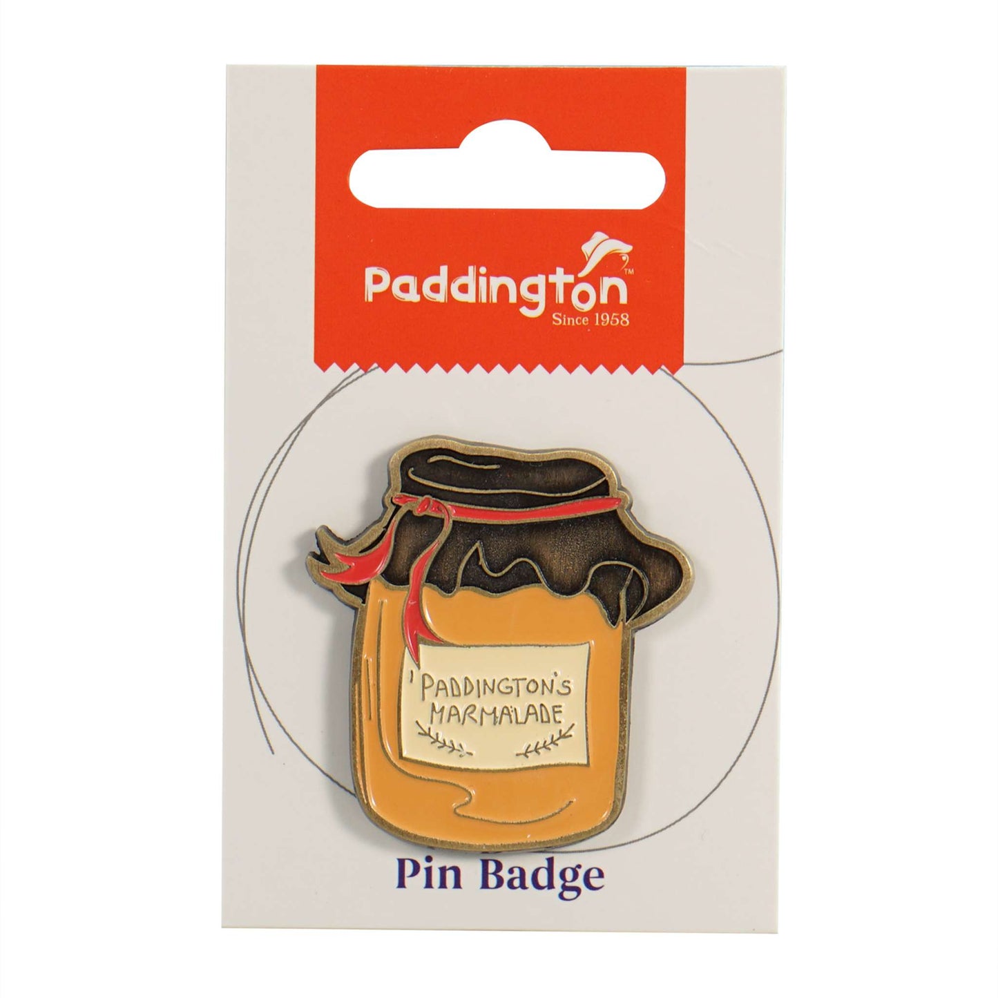 Paddington Bear Marmalade Jar Enamel Pin Badge
