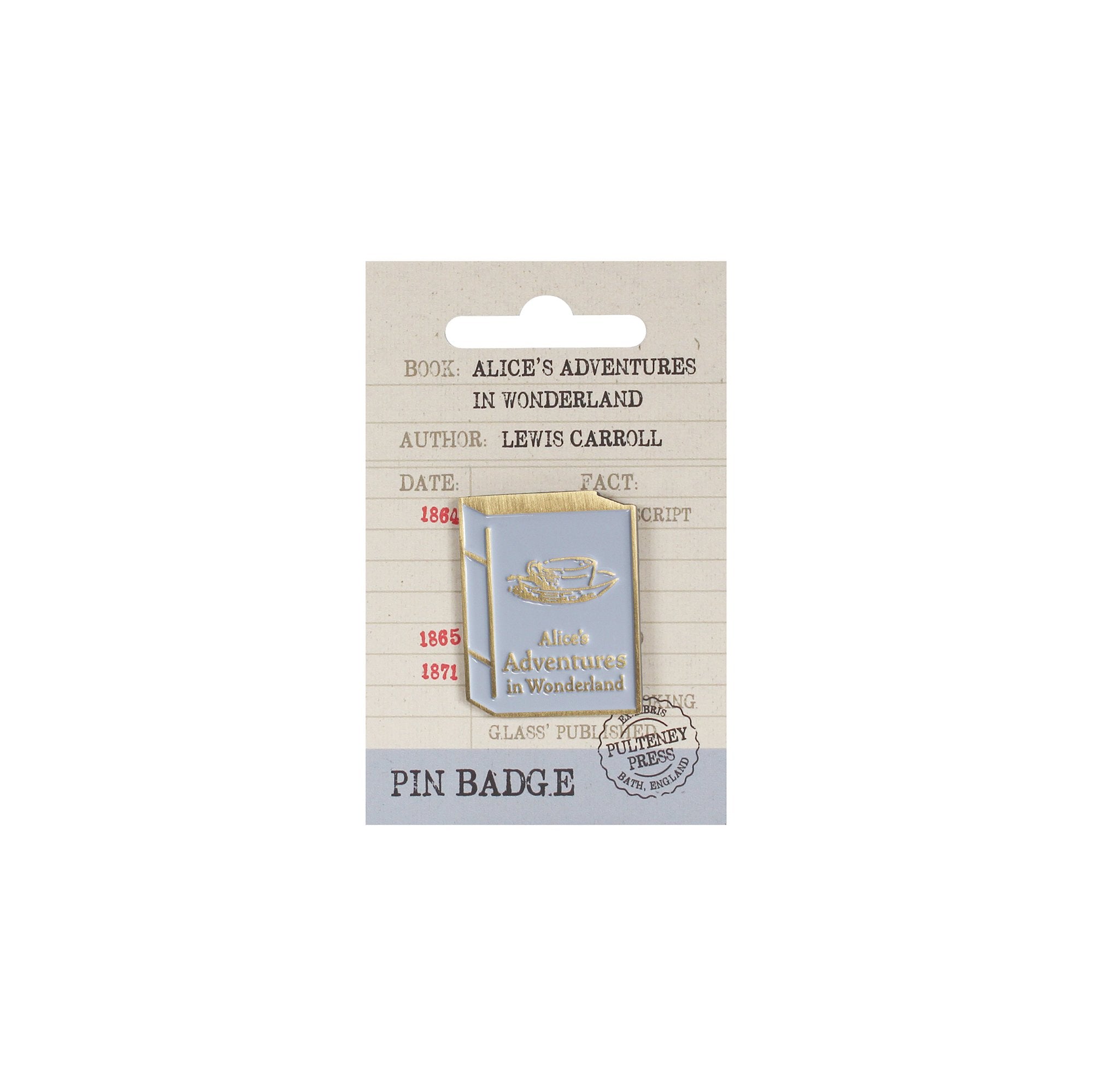 Pin Badge - Pulteney Press (Alice)