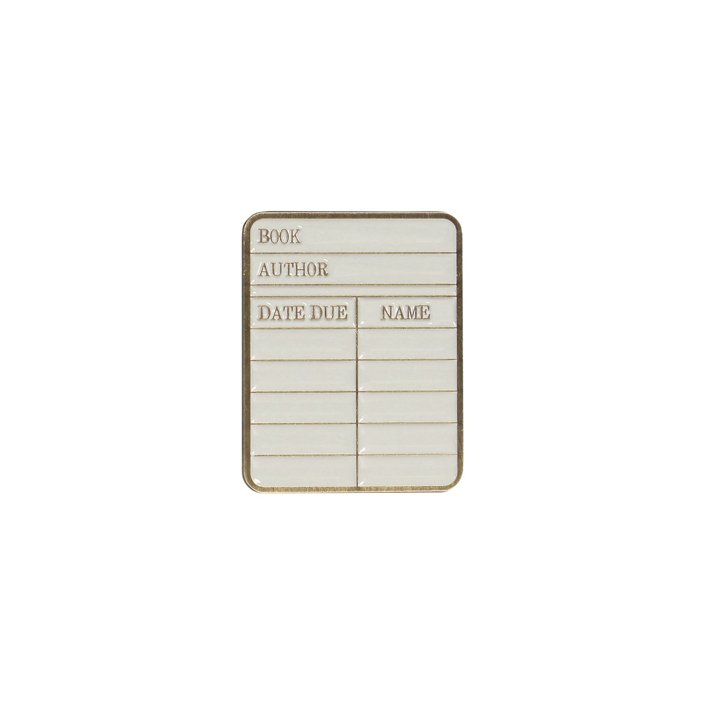 Pin Badge - Pulteney Press (Library card)