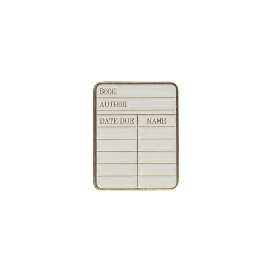 Pin Badge - Pulteney Press (Library card)