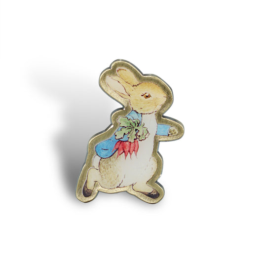 Pin Badge - Peter Rabbit (Radishes)