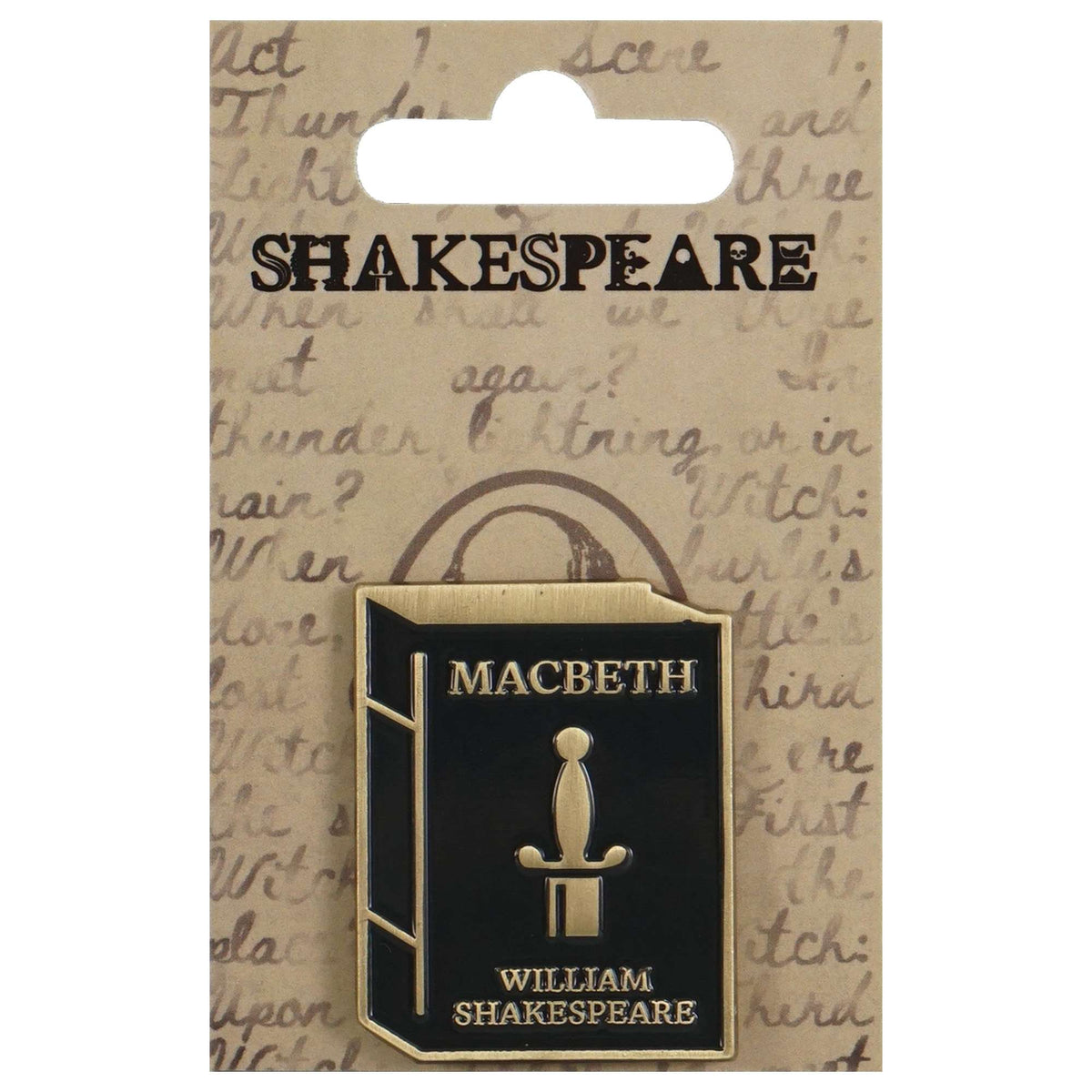 Shakespeare Macbeth Dagger Enamel Pin Badge
