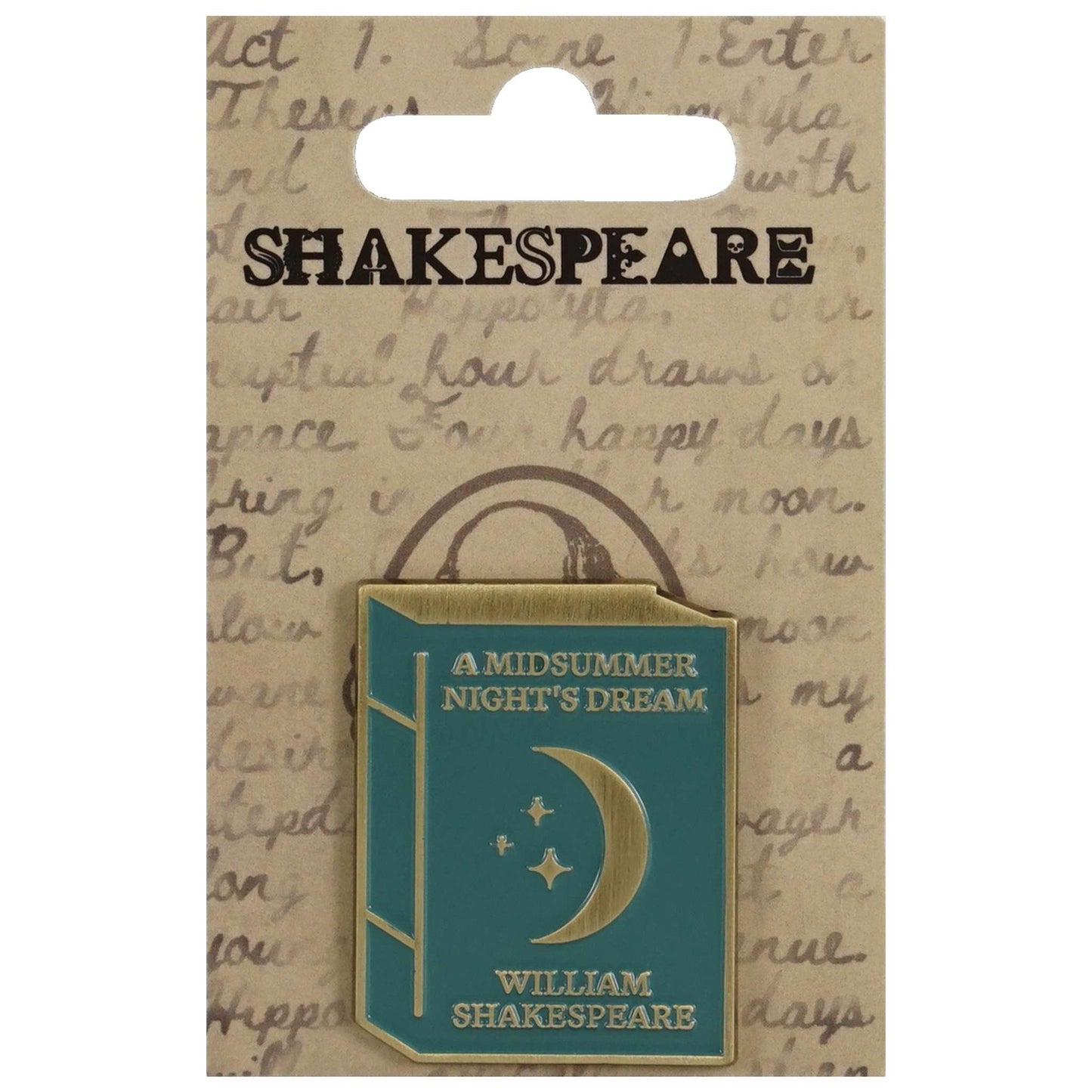 Shakespeare Midsummer Night Enamel Pin Badge