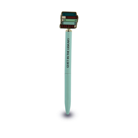 Pen Metal 2D Topper - Pulteney Press  (Quiet In The Library)