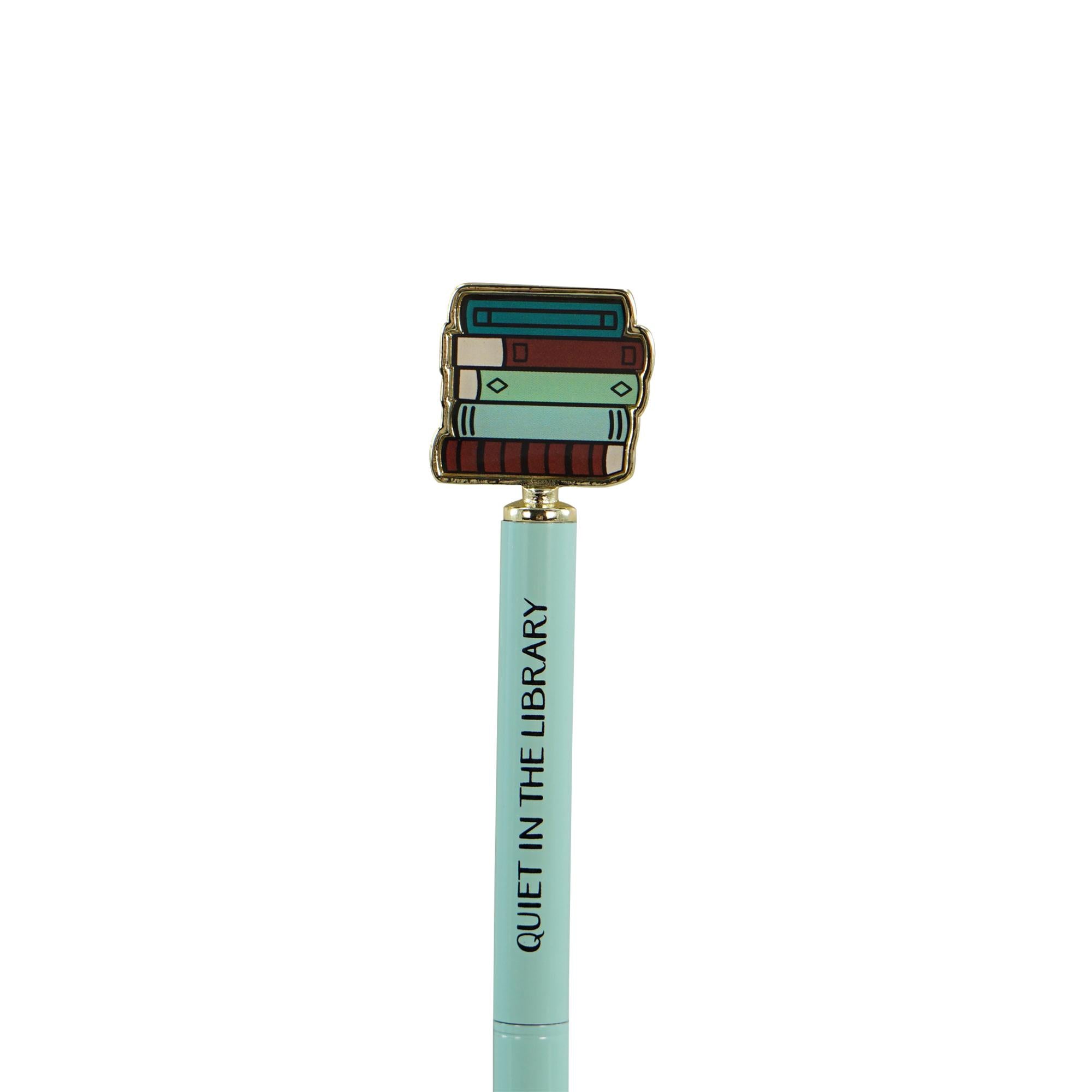 Pen Metal 2D Topper - Pulteney Press  (Quiet In The Library)