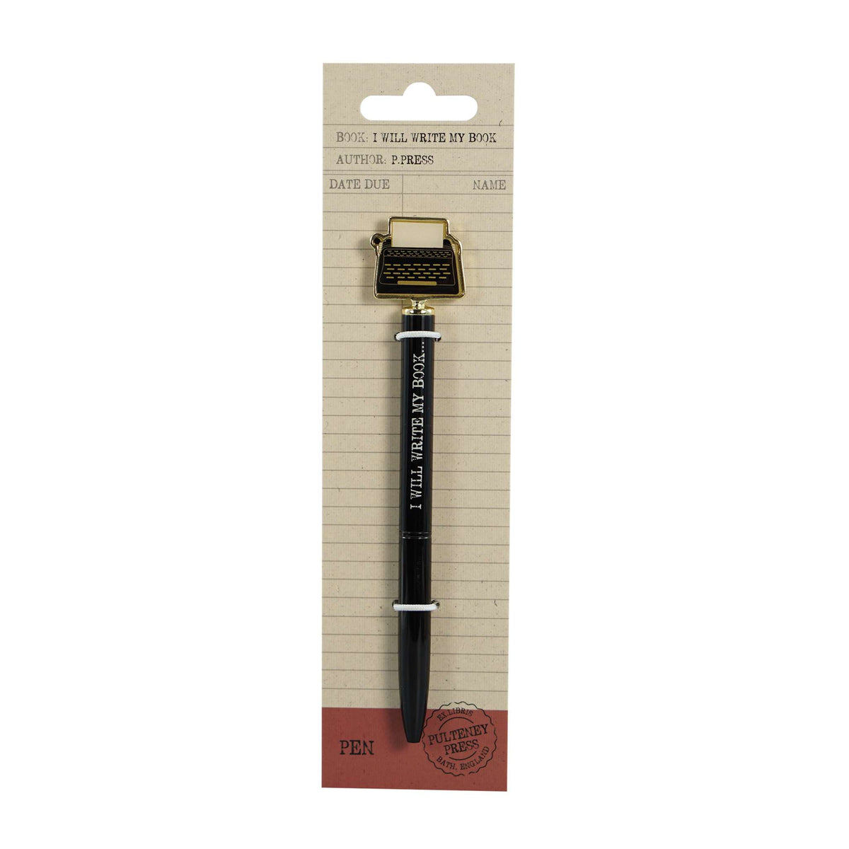 Pen Metal 2D Topper - Pulteney Press  (I Will Write My Book)