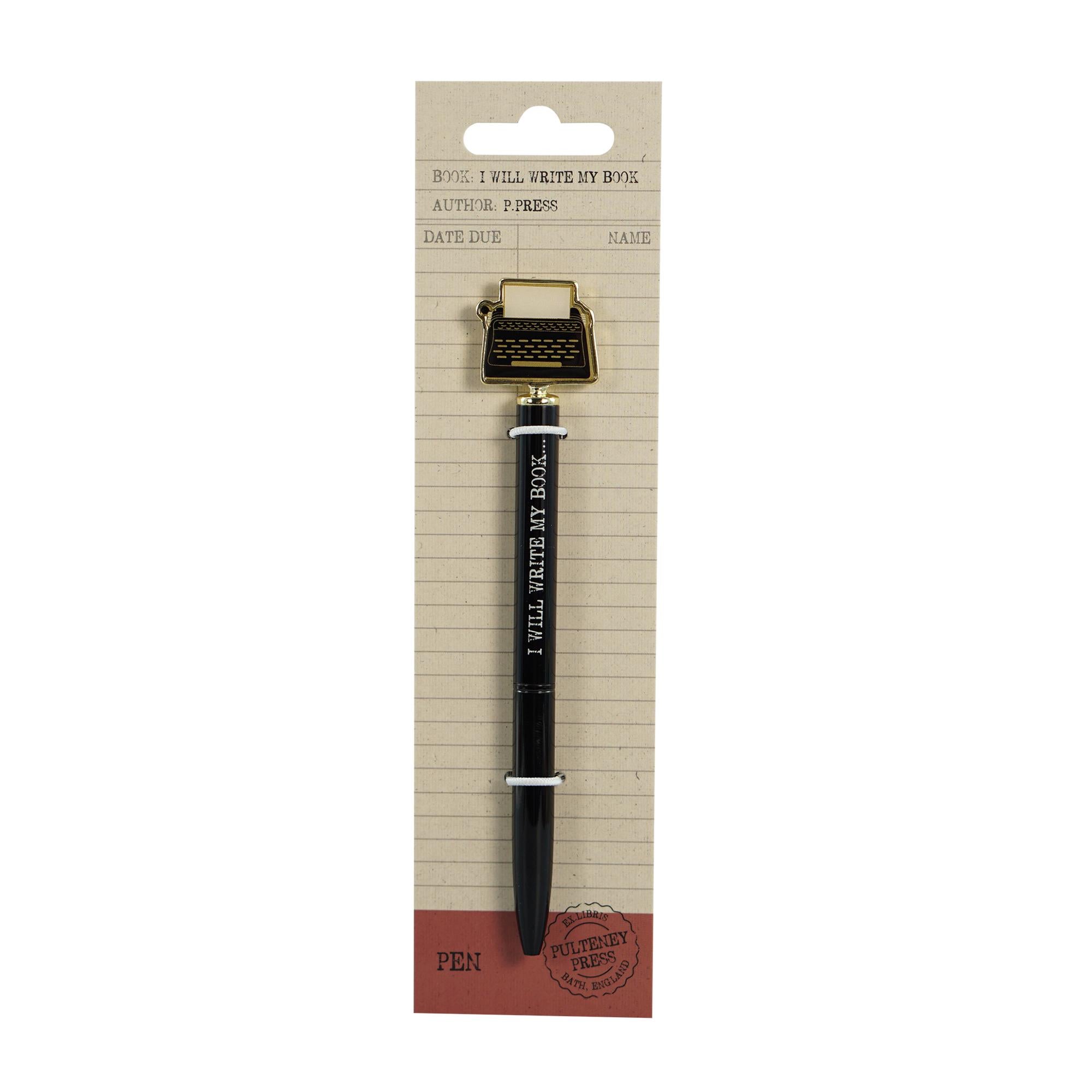 Pen Metal 2D Topper - Pulteney Press  (I Will Write My Book)