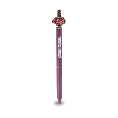 Romantasy Sword & Roses Metal Topper Pen