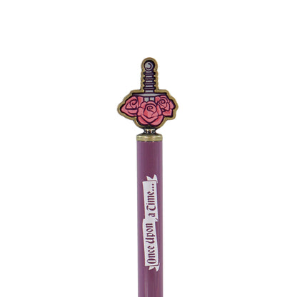 Romantasy Sword & Roses Metal Topper Pen