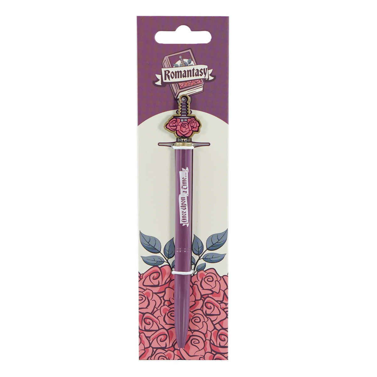 Romantasy Sword & Roses Metal Topper Pen