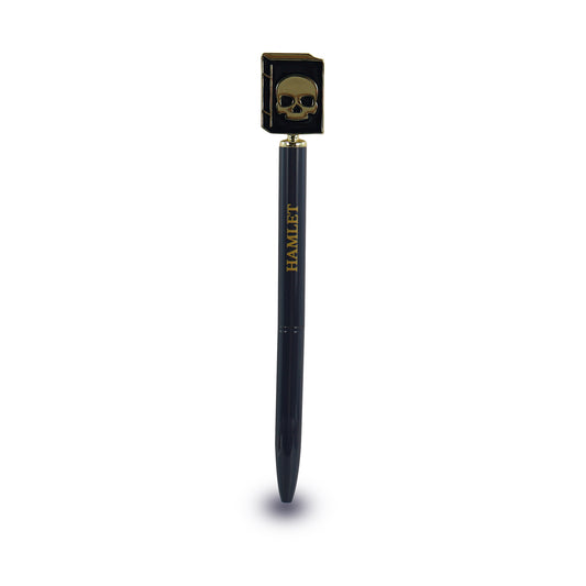 Shakespeare Hamlet Skull Topper Metal Pen