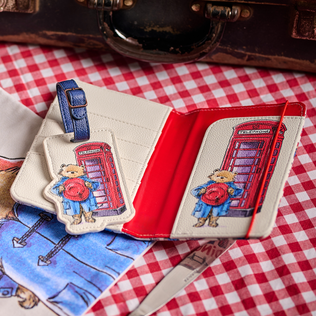 Paddington Bear London Faux Leather Passport Wallet