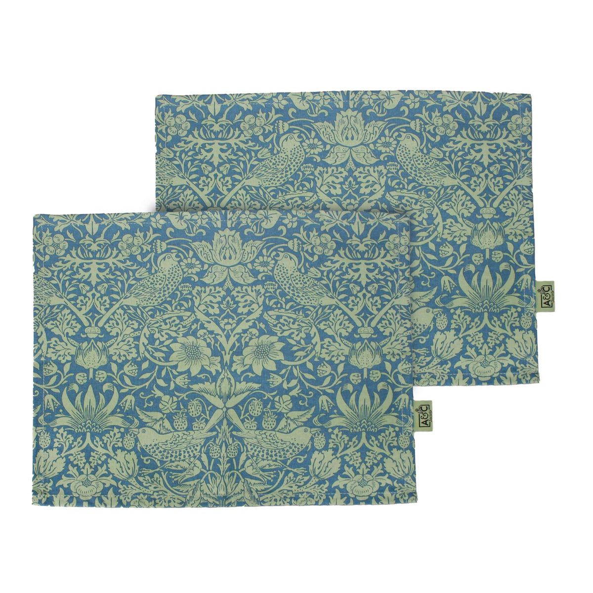 William Morris Strawberry Thief Sage Set of 2 Placemats