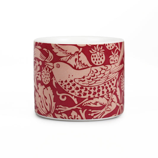 Ceramic Pot (10cm) - ACS William Morris (Raspberry)