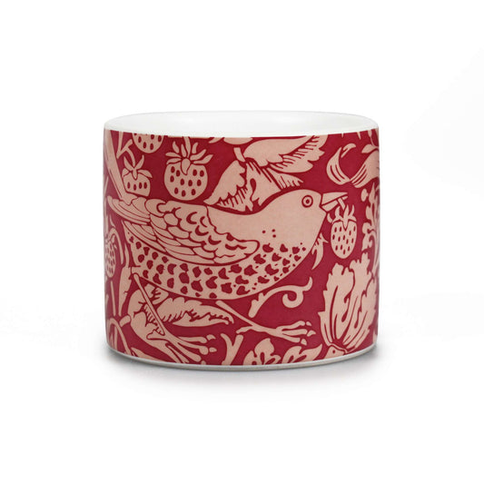 Ceramic Pot (10cm) - ACS William Morris (Raspberry)